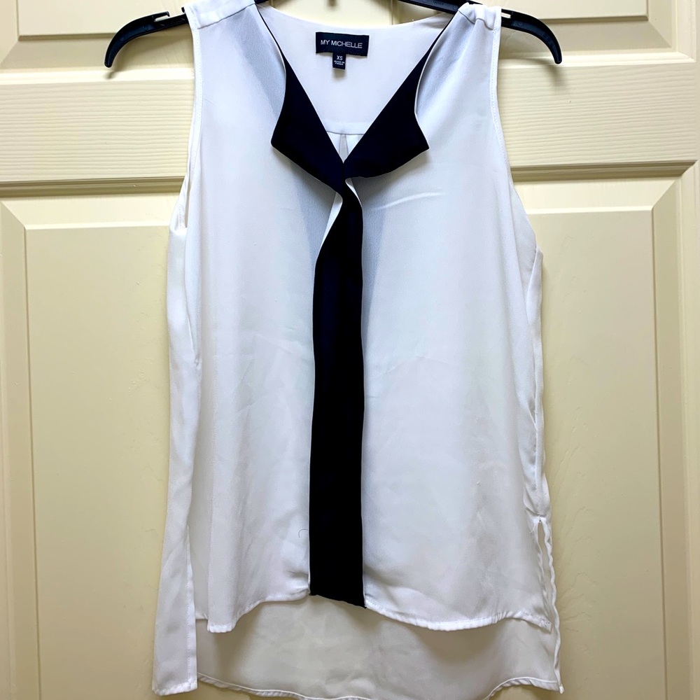 White V-Neck Blouse